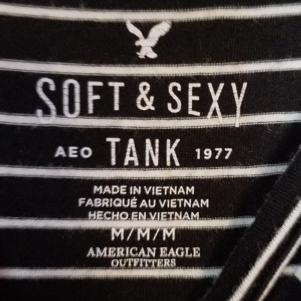 American Eagle Striped Soft & Sexy Tank - Picture 2 of 3